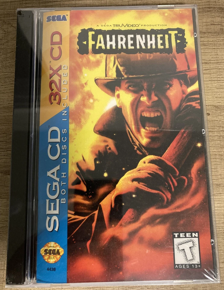 Fahrenheit (Sega CD / Sega 32X CD, 1995) brand-new, factory sealed, unopened - Image 1 of 4