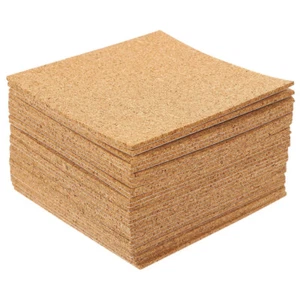 60Pcs Self Adhesive Cork Coaster Pads for Crafts and Decorations - Bild 1 von 12