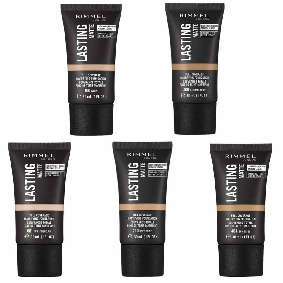 Rimmel Lasting Matte Full Coverage Mattifying Foundation 30 ml - Image 1 of 1