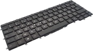 DELL JXFP7 Latitude 7400 2-in-1 & Latitude 9410 French AZERTY Backlit Keyboard - Picture 1 of 2