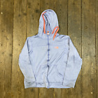 The North Face Hoodie Full Zip Y2k Sports Sweatshirt, Blue, Womens Medium