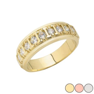 Men's Wedding Ring in Gold (Yellow/Rose/White) - Picture 1 of 3