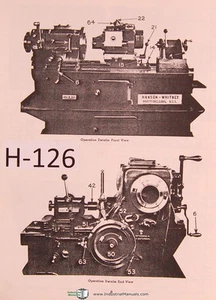 Hanson Whitney 10 x 24, Threadmill Setting Operations and Parts Manual 1977 - Picture 1 of 2