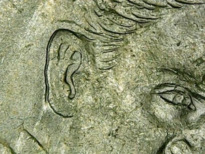 20 centavos Madero 1975 con error de remarcacion anverso y reverso - die clash - Picture 1 of 12