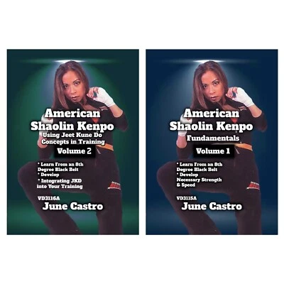 2 DVD Set American Shaolin Kenpo Karate: Jeet Kune Do Concepts - June Castro - Image 1 of 3