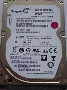 ST500LM021 SN: W62 PN: 1KJ152-020 FW: 0002YXM1 WU 07/2015 Seagate 500GB - Bild 1 von 1