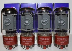 Matched Quad Tung Sol 5881 tubes, Brand New in Box ! - Picture 1 of 1