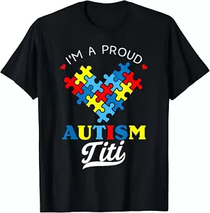 I'm A Proud Autism Titi Autism Awareness Aunt Nephew Niece T-Shirt Hoodie - Picture 1 of 13