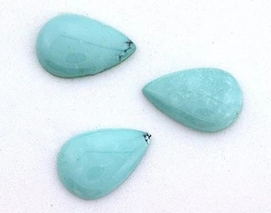 EIN 18x12 Birne Natur Arizona Dornröschen Türkis Cabochon Edelstein - Bild 1 von 1