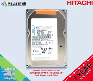 IBM Hitachi HUS153030VLS300 300GB 15K RPM 16MB Cache 3.5" SAS Server Hard Drive - Picture 1 of 16