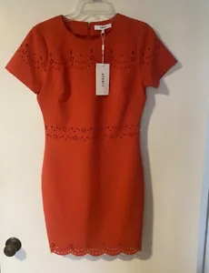 Likely Womens Manhattan Eyelet Short Sleeve Mini Sheath Mini Dress Size 8 “NEW” - Picture 1 of 8