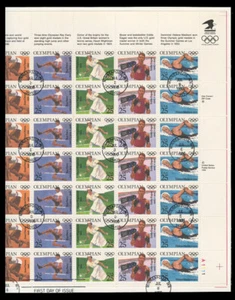 SC #2496-2500 - 25c OLÍMPICOS - HOJA USADA (PANEL) DE 35 - Imagen 1 de 2