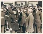 1938 Press Photo Cleveland Oh Capt Taylor Branson,Chief George Matowitz