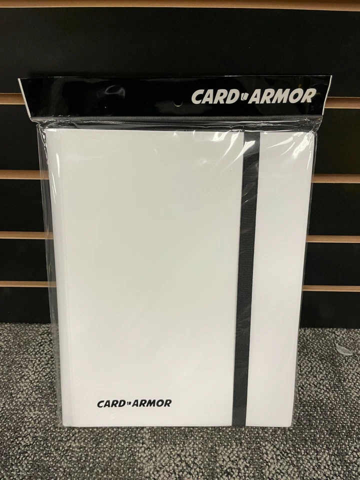 CARD ARMOR 9 BOLSILLOS CARPETA BLANCA 360 TARJETAS CARGA LATERAL ELÁSTICA NUEVO SELLADO Foto 1 de 1