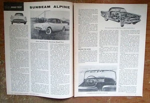 1959 Sunbeam Alpine - Original Road Test Article - Picture 1 of 2