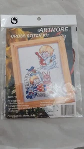Artmore Cross Stitch Kit Sleeping Baby - Foto 1 di 6