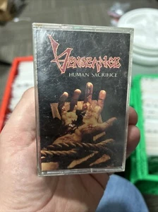 Vengeance – Human Sacrifice USED tape Xtian death thrash RARE 1st pressing 1988 - Picture 1 of 4