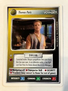 Star Trek CCG 1E First Anthology 1A - THOMAS PARIS - Rare Preview NEVER PLAYED - Bild 1 von 1