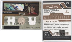 2008 Topps Triple Threads Relic Sepia /75 JR Towles (HOU) #151.2 Rookie Auto RC