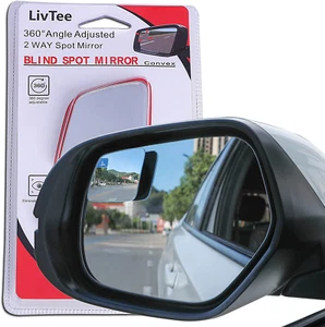 Blind Spot Mirror,Rhombus Shaped HD Glass Frameless Convex Rear View Mirror with - Picture 1 of 12
