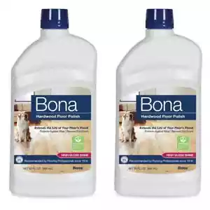 Bona Hardwood Floor Polish High Gloss Finish Original Unscented 32 oz. (2-Pack) - Picture 1 of 7