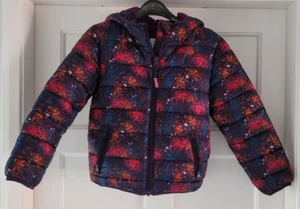 GIRLS M&CO KIDS JACKET 6-7 YEARS 122cm WINTER FLEECE LINED HOODED RAIN COAT KIDS - Picture 1 of 10