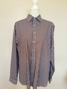 BEN SHERMAN STRIPED COTTON MEN SHIRT large 16 - Picture 1 of 7
