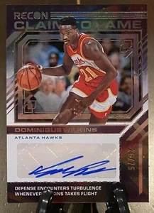 2021-22 Panini Recon Claim to Fame DOMINIQUE WILKINS Auto /75 Atlanta Hawks - Picture 1 of 3