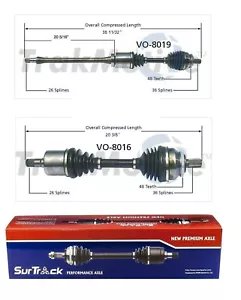 For Volvo S60 V70 FWD Pair of Front CV Axle Shafts SurTrack Set Autom.Transm. - Foto 1 di 1
