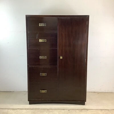 Vintage Mahogany Armoire Dresser - Image 1 of 4