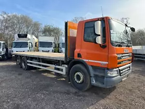 DAF TRUCKS CF75 310 2013 63 26 ton flat bed truck auto - Picture 1 of 12
