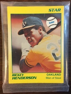 1990 Star Company RICKY HENDERSON Limited Edition GLOSSY Set 250 printed 6105329 - Picture 1 of 2