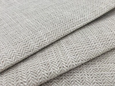 Thibaut Crypton Herringbone Uphol Fabric- Ashbourne Tweed / Linen 0.95 yd W80607 - Image 1 of 4