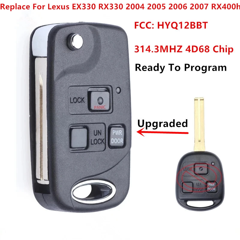 for Lexus RX330 RX350 RX400h 2004-2008 Keyless Remote Car Key Fob HYQ12BBT -4D68 Foto 1 de 3