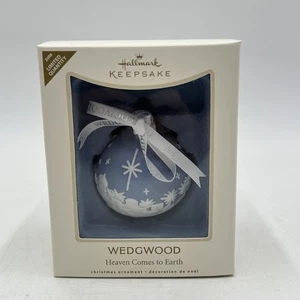Hallmark 2008 Wedgwood HEAVEN COMES TO EARTH Krippe limitiert Ornament - Bild 1 von 3