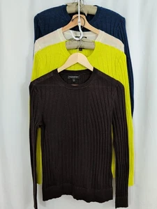 Banana Republic Merinowolle Pullover Damen M Pulli leicht elfenbein braun - Bild 1 von 12