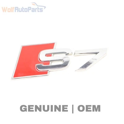 2013-2014 2016-2018 2020 AUDI S7 - Trunk Emblem / Badge (S7) 4G8853735 - Image 1 of 4