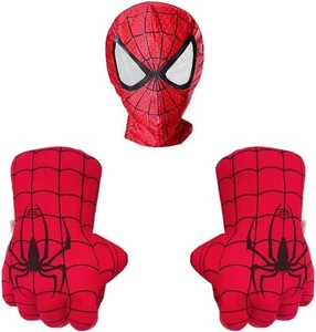 NEU! Marvel Spider-Man Maske & übergroße Stanzhandschuhe, Boxen, lustig, groß - Bild 1 von 7