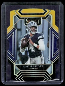 2021 Panini Select #211 DAK Prescott Black and Gold Prizm Die Cut - Bild 1 von 2