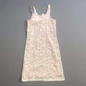 Vestido Aerie Bohemio Cottagecore Pequeño Crema Encaje Forma Ajuste Nuevo - Imagen 1 de 6