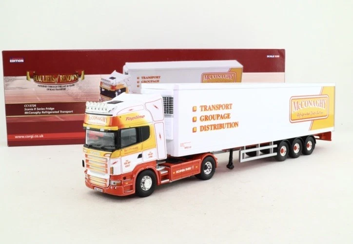Corgi - Scania R Topline Tractor  + Fridge McConaghy - CC13726 - 1:50 - Mint/New - Image 1 of 1