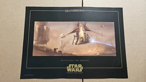 Vintage Star Wars Lithograph Concept Art DEFEATING THE DROIDS D Chiang Print - Picture 1 of 3