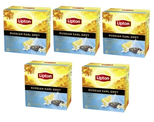 5x Lipton Russian Earl Grey Black Tea Pyramid 20p - A Pesty Twist on a Classic! - Bild 1 von 1