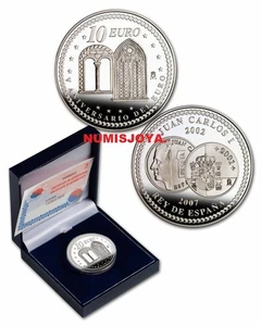 ESPAÑA año 2002. 10 EUROS DE PLATA V ANIVERSARIO DEL EURO "VENTANAS". - Picture 1 of 1