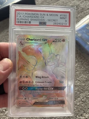 Pokemon Charizard GX Burning Shadows Secret Rare Full Art #150 PSA 9 Mint - Image 1 of 2