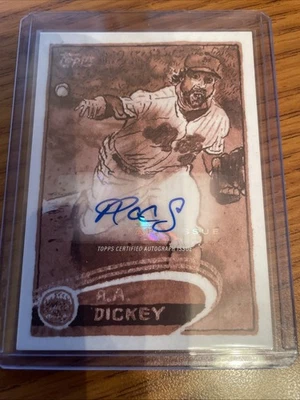 R.A. DICKEY #90A Sepia Filter /50 Auto Mets 2025 Topps Shoebox Treasures Mint!! - Image 1 of 4