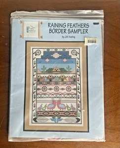 Raining Feathers J M Keeling Cross Stitch Kit Border Sampler Pitter Patterns - Bild 1 von 4