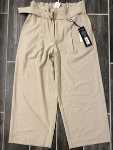 Pantalones Cortos Liverpool Los Angeles Pierna Ancha Talla Pequeña Tostados Nuevos con Etiquetas - Imagen 1 de 8