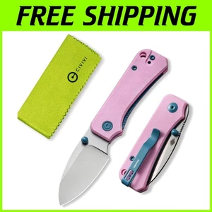 Lightweight Baby Banter Knife with G10 Handle & Titanium Opener - Pink - Picture 1 of 8