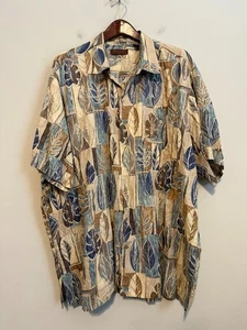 🌸 Camicia hawaiana Tori Richard uomo alta 4XL vintage USA 🌺 cotone prato - Foto 1 di 6